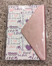 Journal W/ Magnetic Flap - Love Loved Blessings Heart 8 x 5 /12 paper