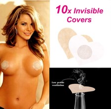 10x Heart Nipple Invisible Breast Covers Self-Adhesive No Bra Boob Pads Pasties