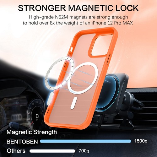 Custodia sottile magnetica antiurto Magsafe per iPhone 16 Pro Max 15 14 13 12 11 - Foto 49 di 54
