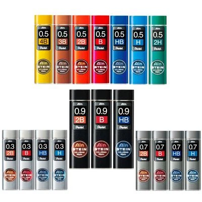 Pentel Minen Feinminen AIN Stein alle Stärken Härtegrade Druckbleistift Mine