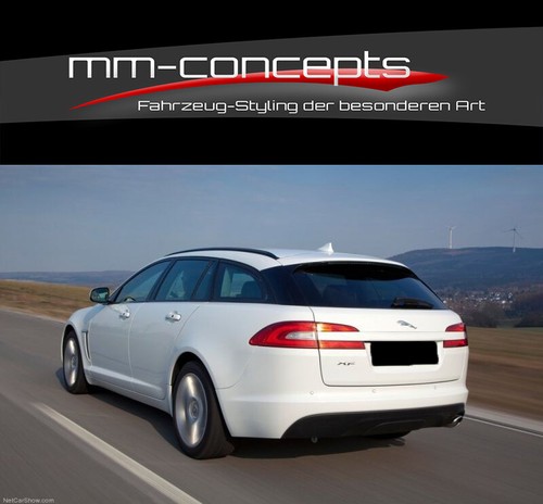 Difusor de copa enfoques laterales NEGRO Jaguar XF X250 faldón trasero Rear Flaps enfoque - Imagen 1 de 5