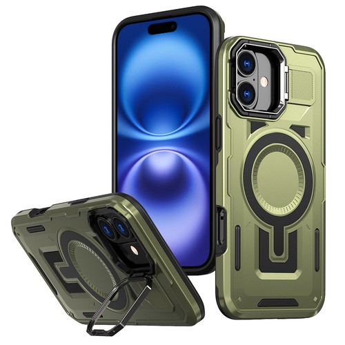 Funda híbrida MagSafe de doble capa para Apple iPhone 16 Plus con soporte de lente - Imagen 14 de 25