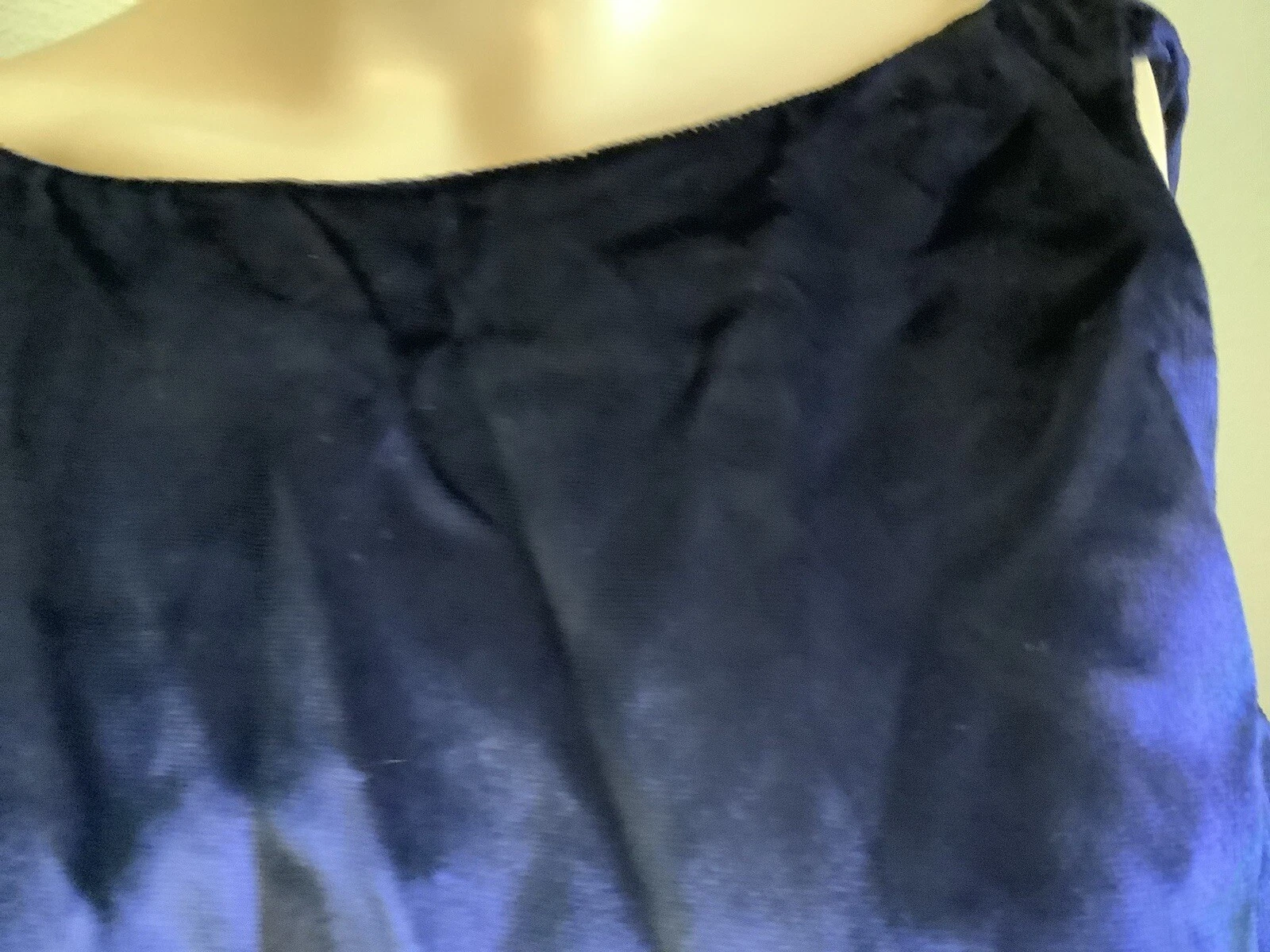 Abito donna Gianni Versace Versus blu vestito effetto velluto 28 42