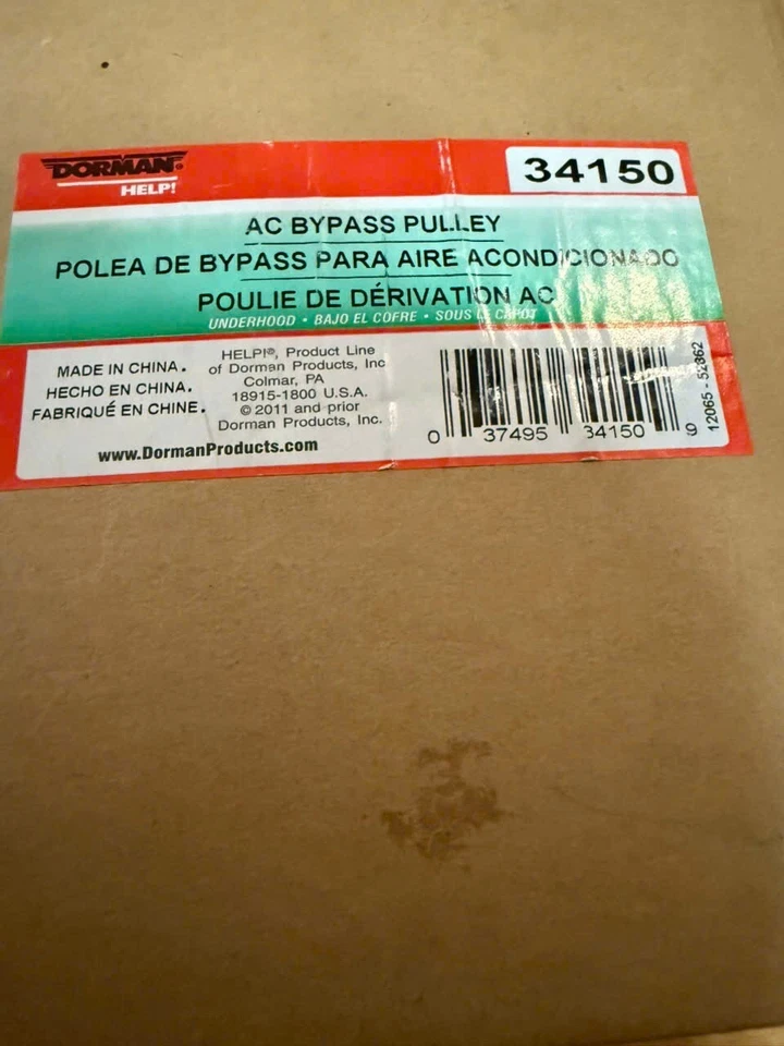 Polea de derivación de aire acondicionado Dorman 34150 para Ford 1990-1997 Foto 2 de 2