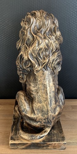 Figur Löwe 55 cm Gartenfigur Skulptur Dekofigur Figur Lion Deko Polystein Statue - Bild 10 von 10