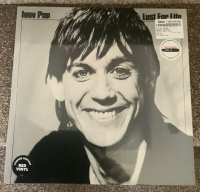 IGGY POP Lust For Life LP RED VINYL HMV UK 2017 unplayed + sealed MINT