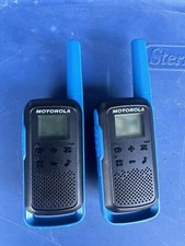 Motorola T270 Two-Way Walkie Talkie Set - Black/Blue,