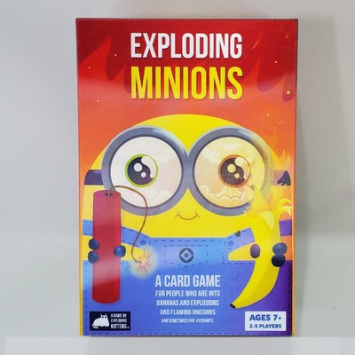 Exploding Minions Family Party Push Your Luck Card Game *Sealed Cards