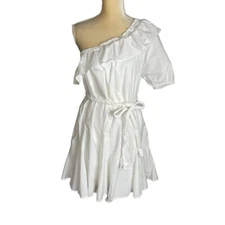 Rhode x Target One Shoulder White Mini Dress Size Small