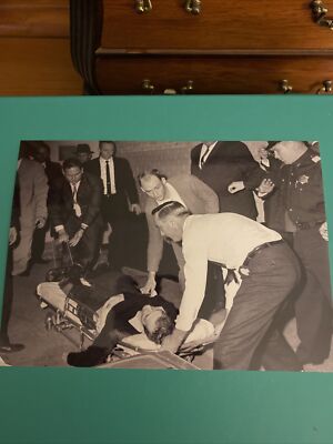 Lee Harvey Oswald After Shot PHOTO on Stretcher, Jack Ruby John F Kennedy JFK