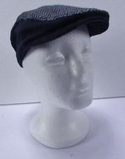 Baby Gap Houndstooth Newsies Black Cap SZ SM/MED 100 Cotton