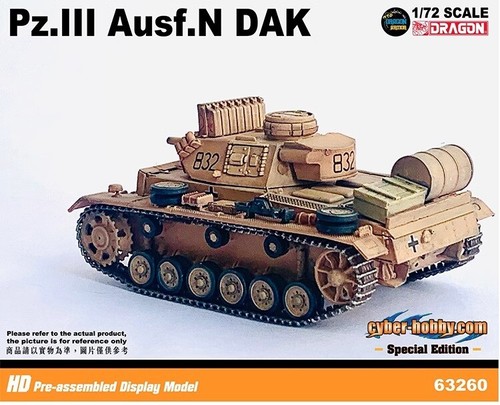 Dragon 63260 III Tank N DAK 501st Heavy Armor Battalion 1942 Limited Editions - Picture 4 of 7