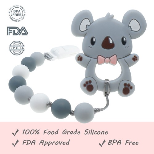 Baby Teething Toy with Dummy Clip Soother Chain Binky Teether Shower Gift ZT - Picture 9 of 47
