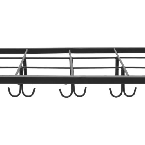 Metall Schirmhalter Ständer Rack Organizer + Abtropfschale (18 Fächer 20 Haken) schwarz - Bild 15 von 24