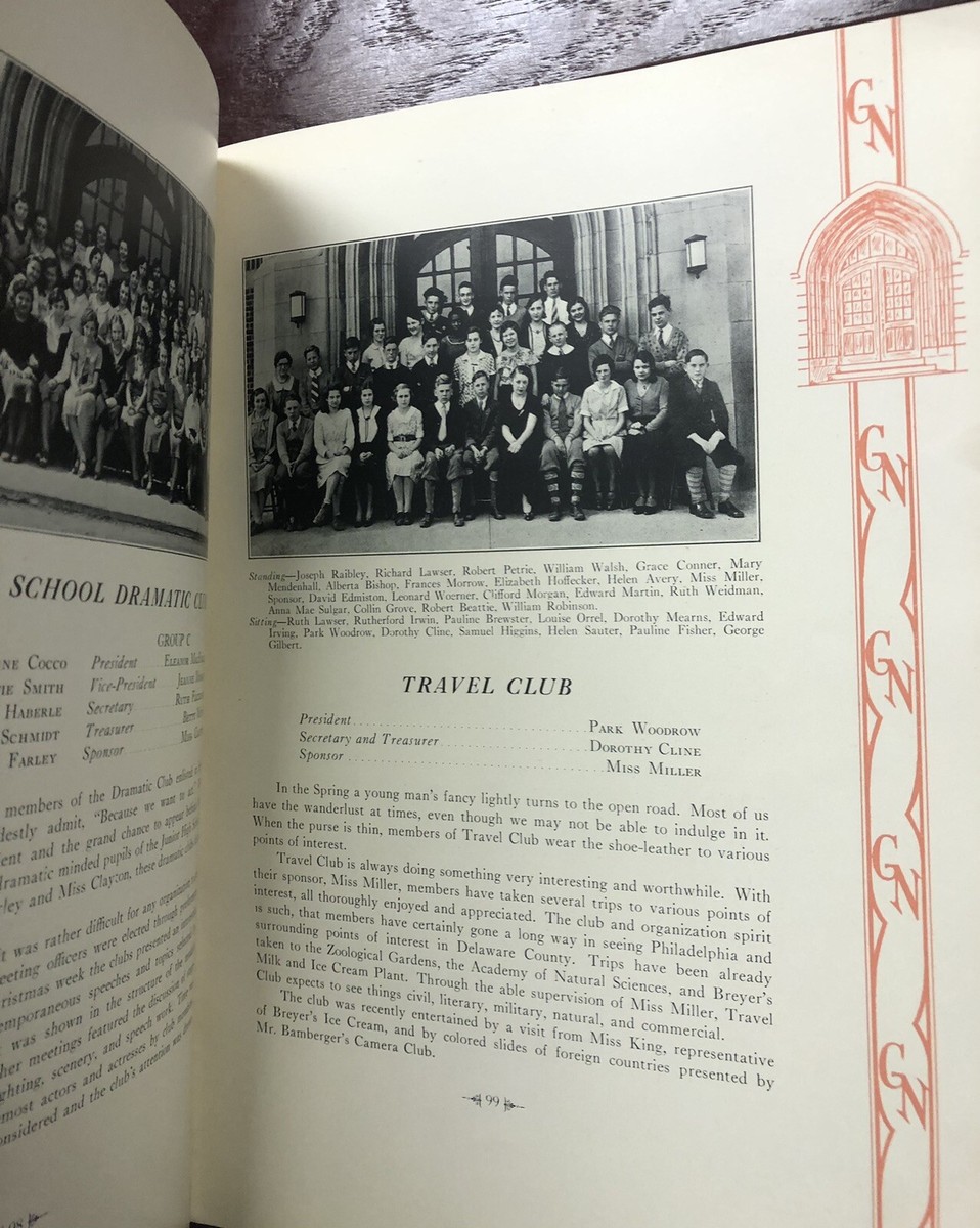 Glen-Nor Glenolder PA 1932 High School Yearbook Year Book | eBay