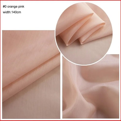 Solid Color Silk / Cotton 55'' By Yards Natural Silk Cotton Fabric Scarf Lining - Picture 45 of 45