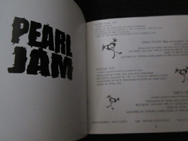 Pearl Jam Alive Japan CD Single with OBI Eddie Vedder SRCS 5884 | eBay