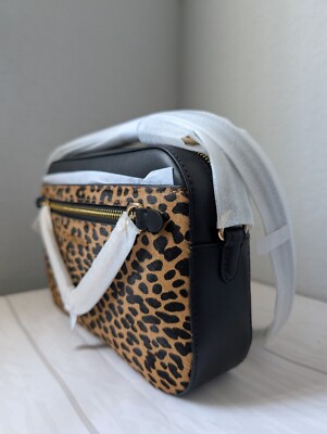 NWT Michael Kors Jet Set Large Leopard-Print Calf Hair  display picture 2