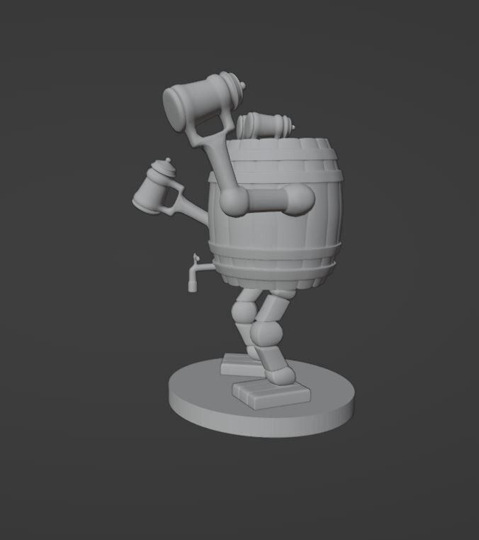 Beer Barrel Golem Monster Manual 28mm Scale DND D&D Tabletop Mini eBay