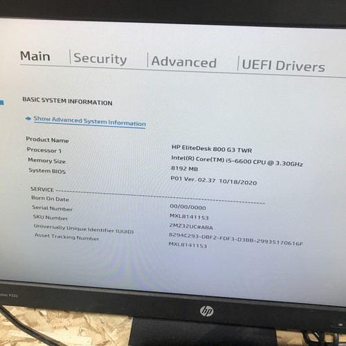 HP EliteDesk 800 G3 TWR Intel i5-6600 3.3GHz 8GB 256 GB SSD Windows 11 - Picture 2 of 7