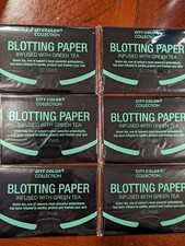 City Color- Blotting Paper-Green Tea-6 pack-50 Sheets each pack -"NEW" B-12 