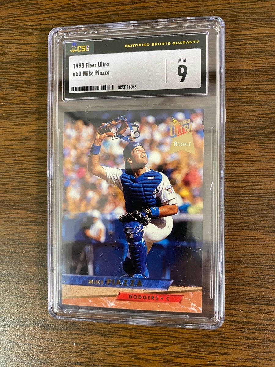 1993 Fleer Ultra CSG Graded Mike Piazza Rookie Baseball Card #60