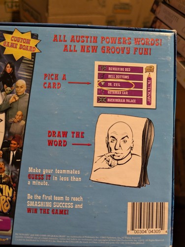 PICTIONARY AUSTIN POWERS Edition 100% COMPLETE UNPLAYED 2002 Yeah! Baby! - Picture 10 of 21