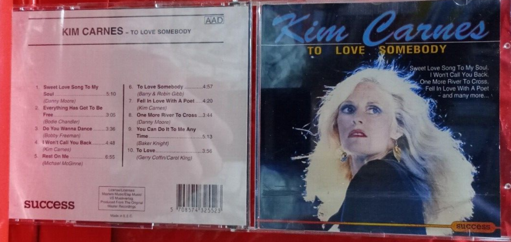 KIM CARNES TO LOVE SOMEBODY CD - FREEPOST
