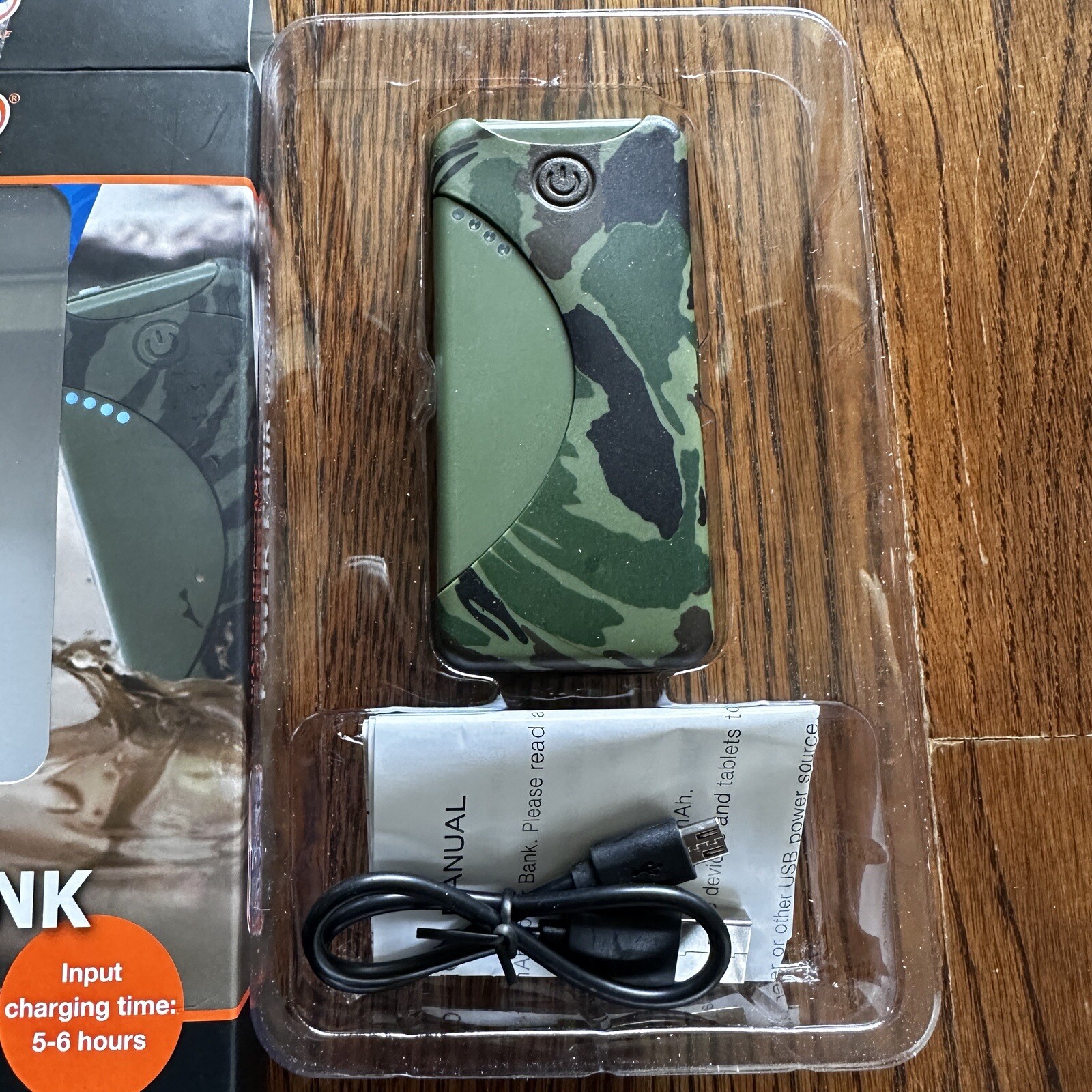 ASAP Power Bank Portable Charger 5200mAh Battery Pack LED Camo Water Res NWT