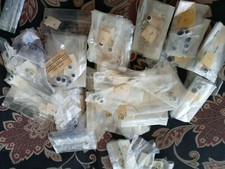 111 PAIR DOLL EYES Plastic 6,8,10,12mm Iris Puppet, Troll, Jewelry, brown blue