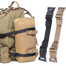 2pcs Military Tactical MOLLE Gear Straps with Buckle Accessories Tool Outdoor