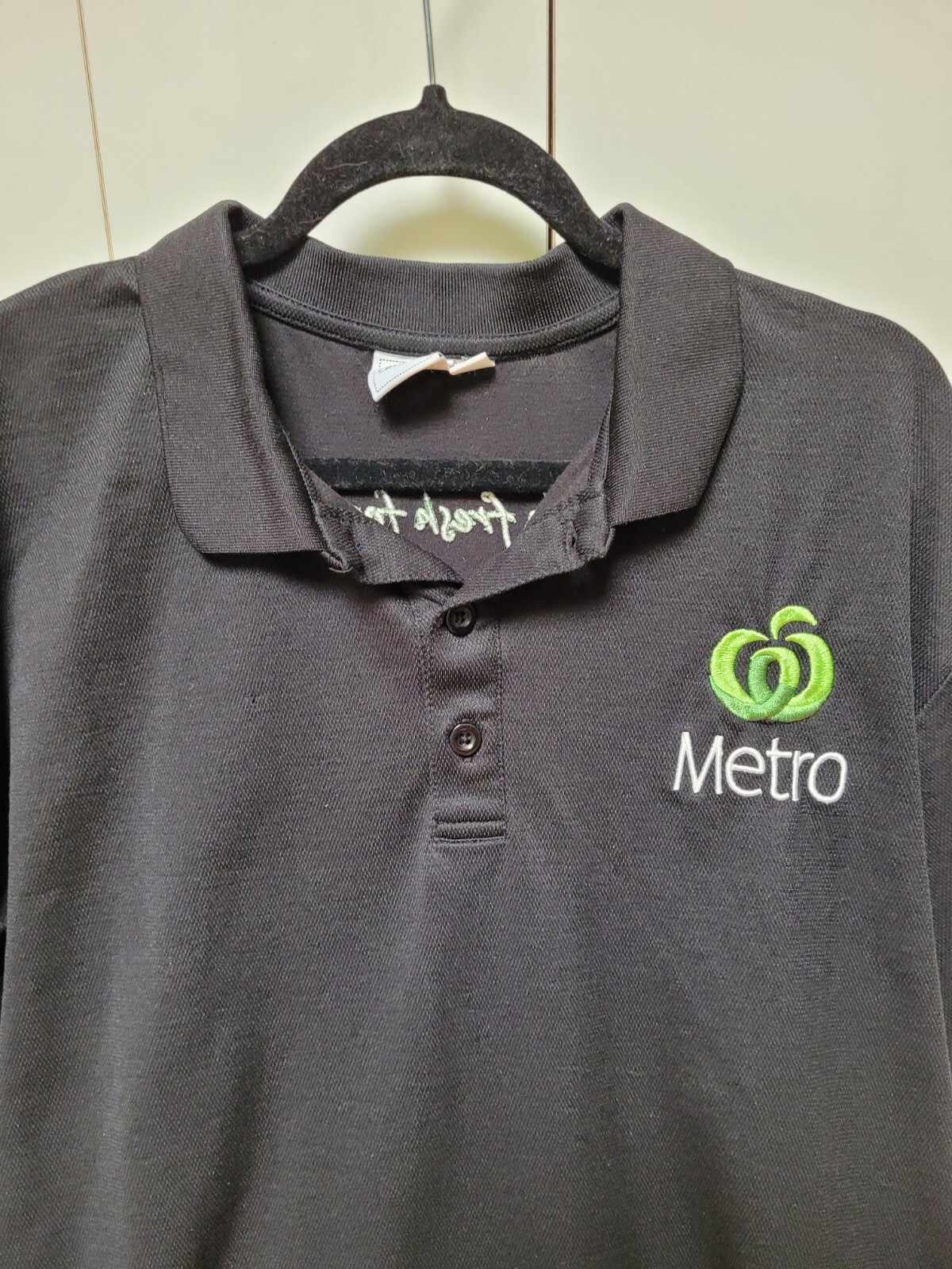 2 Woolworths Metro Black Uniform Work Shirt Mens Size S Short Sleeve eBay