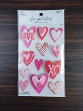 The Paper Studio -Stickabilities- Valentine's Day Heart Stickers - 12 pieces