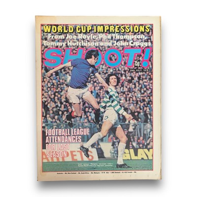 Shoot Magazine 29. Juli 1978 Colin Jackson Rangers Roddie MacDonald Celtic Archie