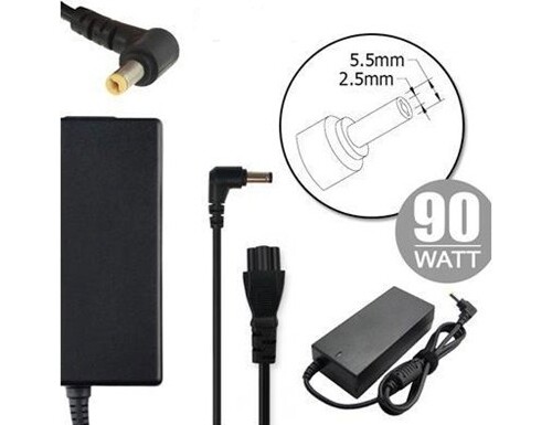 Alimentatore Caricabatterie Notebook TOSHIBA 90 W 19V Nero Nilox NLX90W-TA14