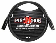 Pig Hog 8mm XLR Microphone Cable Male to Female 3 Ft