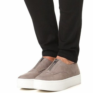 gray platform sneakers