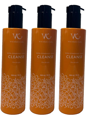 3 Vicious Curl Non-Foaming Curl Cleanse for All Curls 10 oz ea  (731)