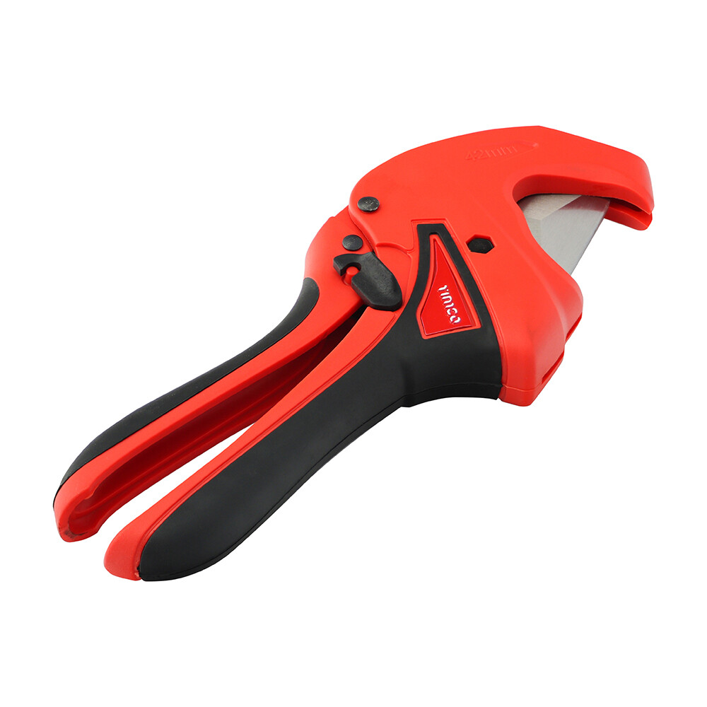 Timco Premium Pipe Shears Heavy Duty Cuts 42mm Plastic PVC Pipes V-shaped Blade
