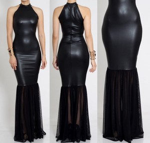 leather mermaid dress