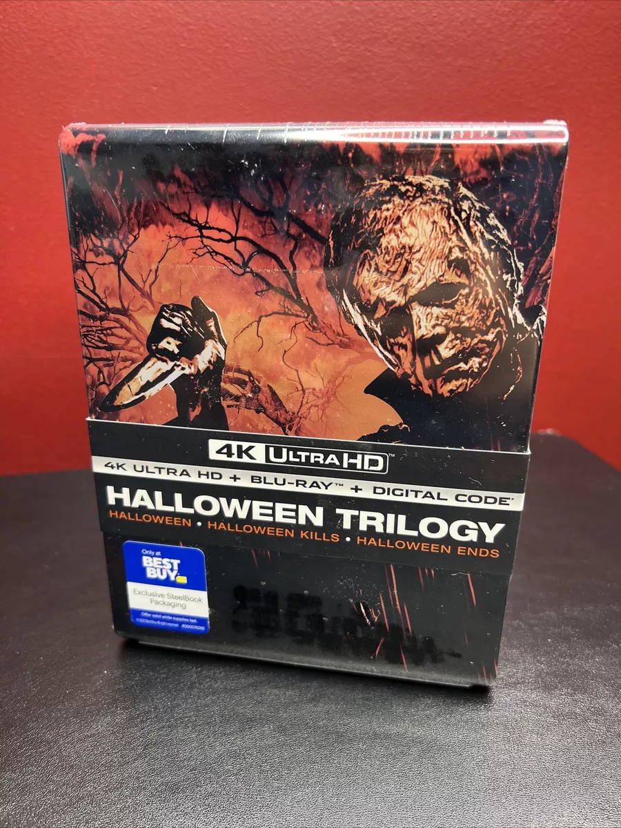 Halloween Trilogy Steelbook (4K UHD+Blu-ray+Digital) Factory Sealed