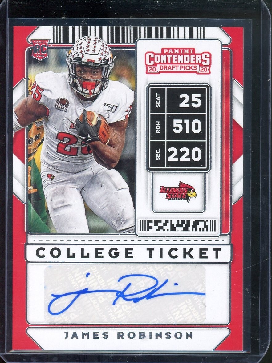 2020 Panini Contenders James Robinson Autograph Rookie RC #240 Illinois State