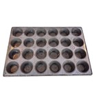 Vintage Lockwood 624 W Metal Muffin Cupcake Pan 24 Heavy Duty