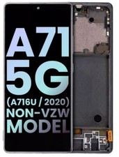 For Samsung Galaxy A71 5G A716U/2020 OLED Assembly with Frame Fingerprint 6.7"  
