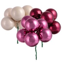 Spiegelbeeren Glas Berry Mix Kugeln Weihnachtsdeko Ø40Mm 36 St