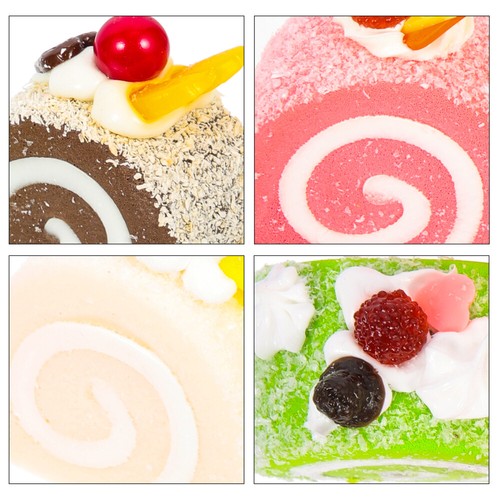 24 PCs simulierte Schweizer Rollen lebensee Kuchenmodelle dekorative kleine - 第 4/12 張圖片