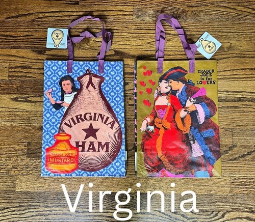 Trader Joe's ECO Reuseable Grocery Shopping Tote Bag by State / Regions NWT - Picture 60 of 79