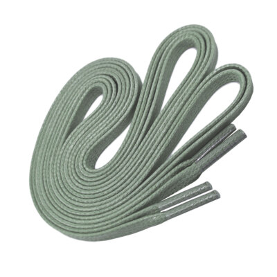PEBBLE GREY | 6mm Wide Flat Waxed Shoelaces