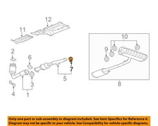 GM OEM 15-17 Equinox Exhaust Components-Center Pipe Clamp 23349195