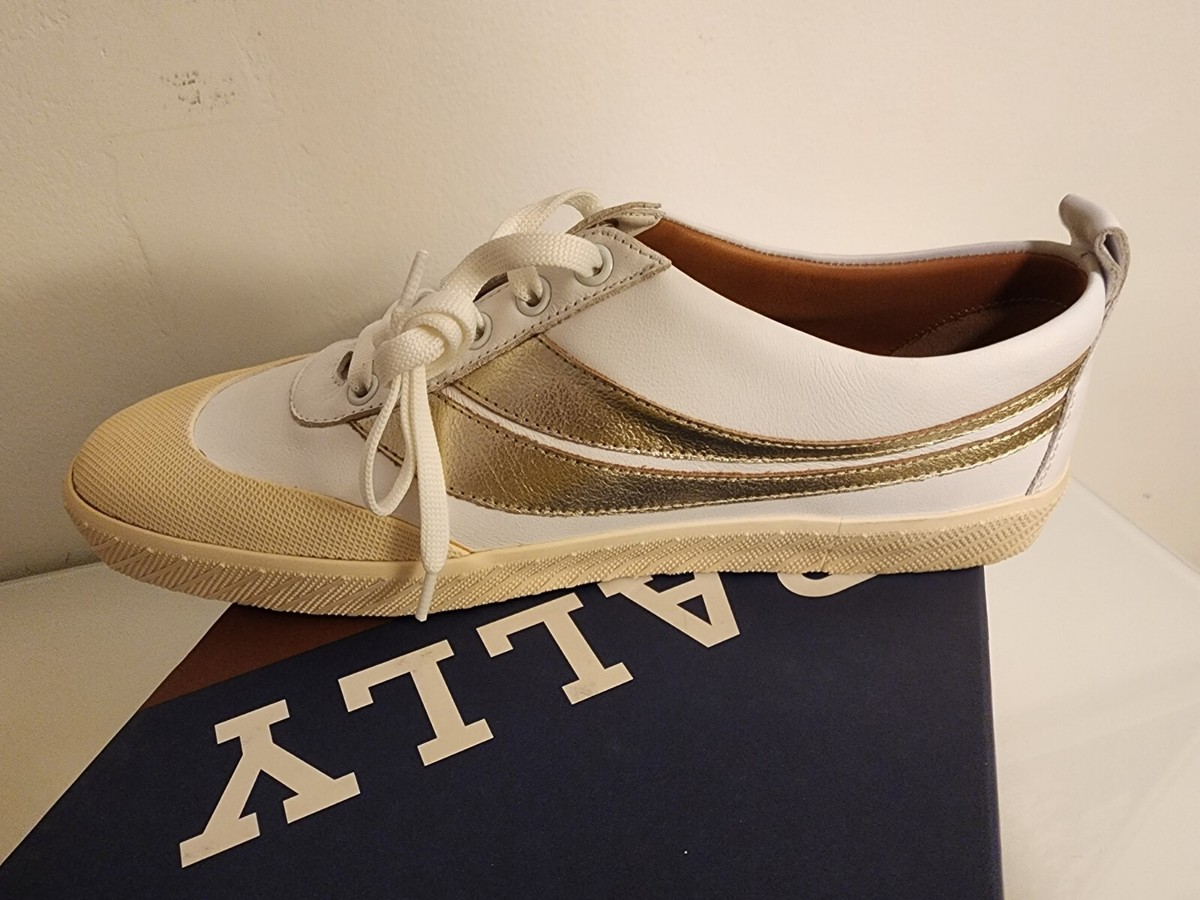 BALLY WOMEN SNEAKERS SHENNON WHITE CALF LOW TOP 6225476 NEW BALLY WOMEN SNEAKERS SHENNON WHITE CALF LOW TOP 6225476 NEW